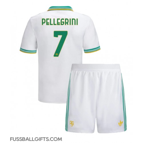 AS Roma Lorenzo Pellegrini #7 Fußballbekleidung 3rd trikot Kinder 2025-26 Kurzarm (+ kurze hosen)